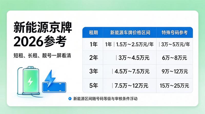 2026年京牌市场行情分析